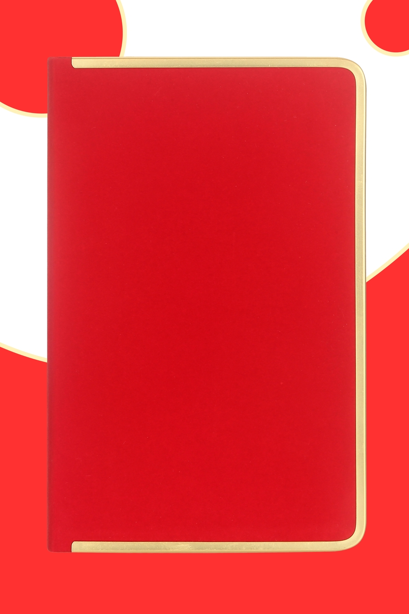 Victoria's Journals MONACO undated diary for men and women red  suede