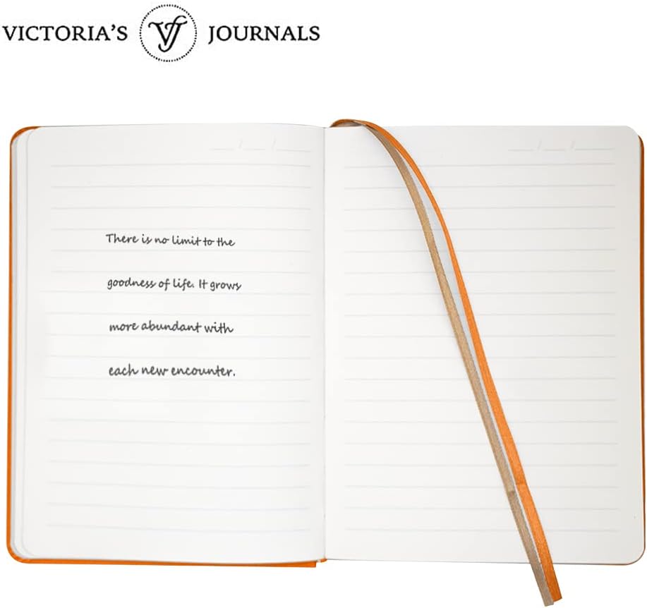 Vintage Renaissance Orange Diary – Vegan Leather, 256 Pages
