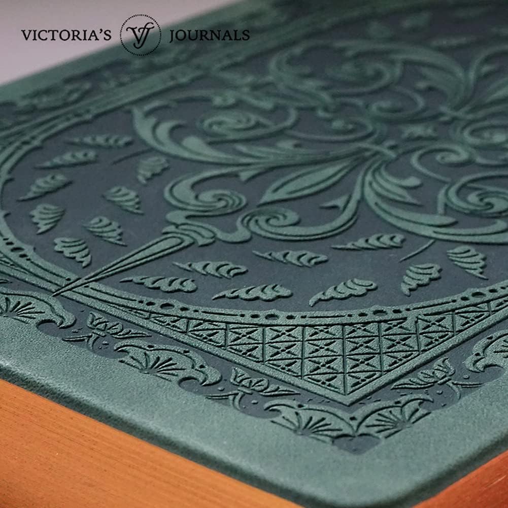 Antique Vintage Green Diary – Vegan Leather Journal (320 Pages)