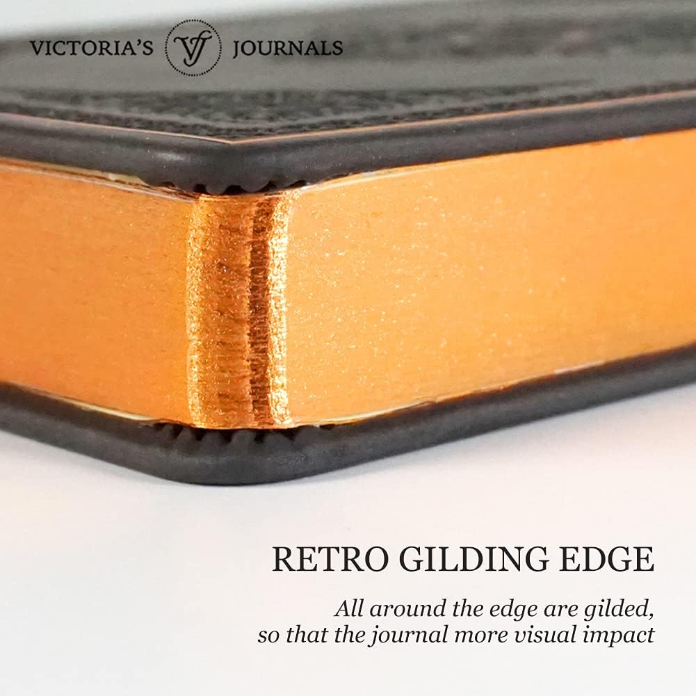 Vintage Renaissance Black Diary – Vegan Leather, 256 Pages