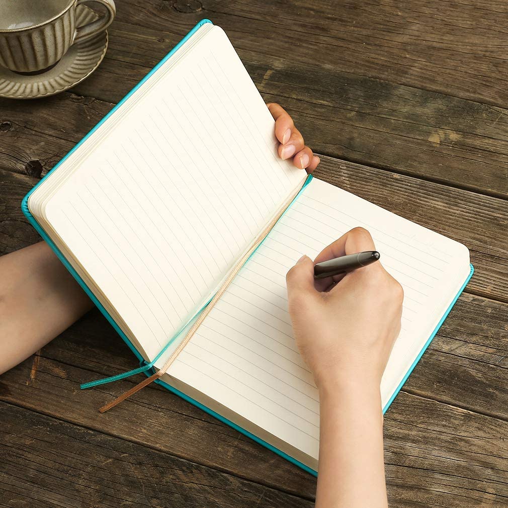 Victoria's Journals Vintage Style Diary for Men and Women – Use it for Writing, Note Taking, Poetry, Travel, Gratitude, Mindfulness, Self-Help, Daily Affirmations or a Prayer Journal 320p. (Teal)