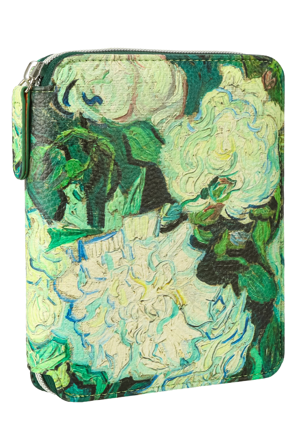 Zippered Vegan Leather Portfolio Notebook / Diary (Monet)