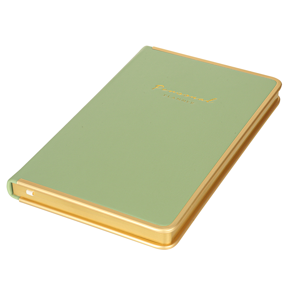 Victoria's Journals MONACO undated  weekly diary for men and women lime green