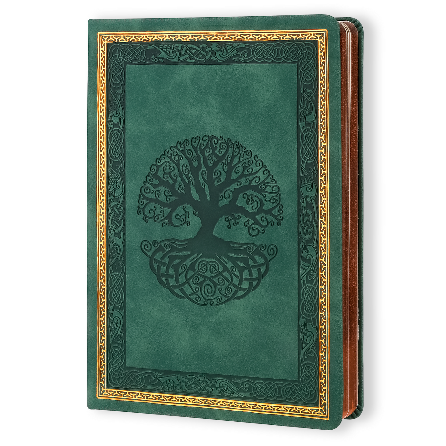 Antique Vintage Celtic Moss Diary – 320-Page Vegan Leather Journal