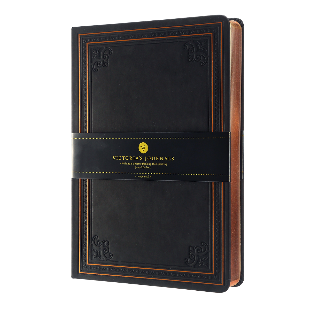 Antique Vintage Black Diary – 320 Page Vegan Leather Journal