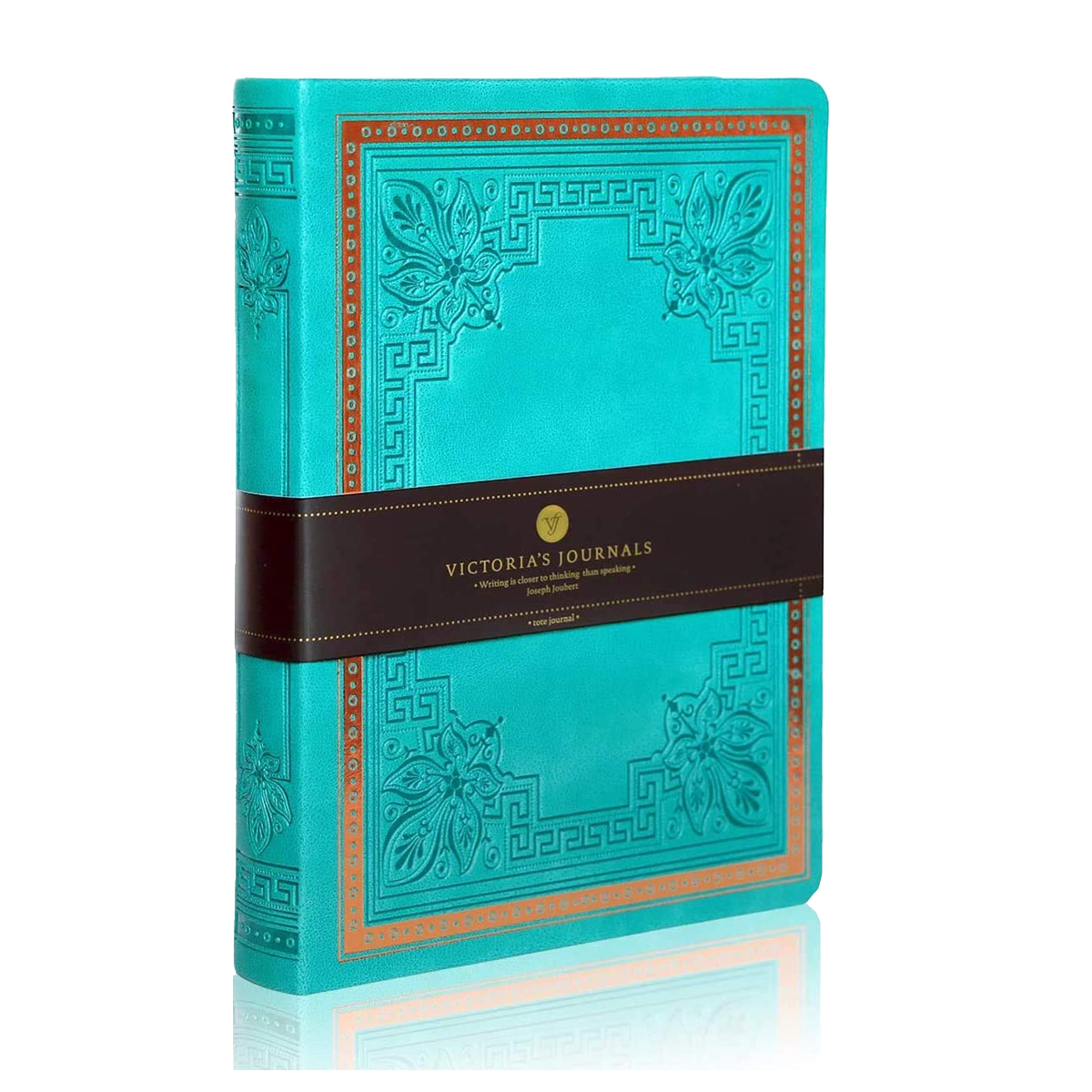 Victoria's Journals Vintage Style Diary for Men and Women – Use it for Writing, Note Taking, Poetry, Travel, Gratitude, Mindfulness, Self-Help, Daily Affirmations or a Prayer Journal 320p. (Teal)