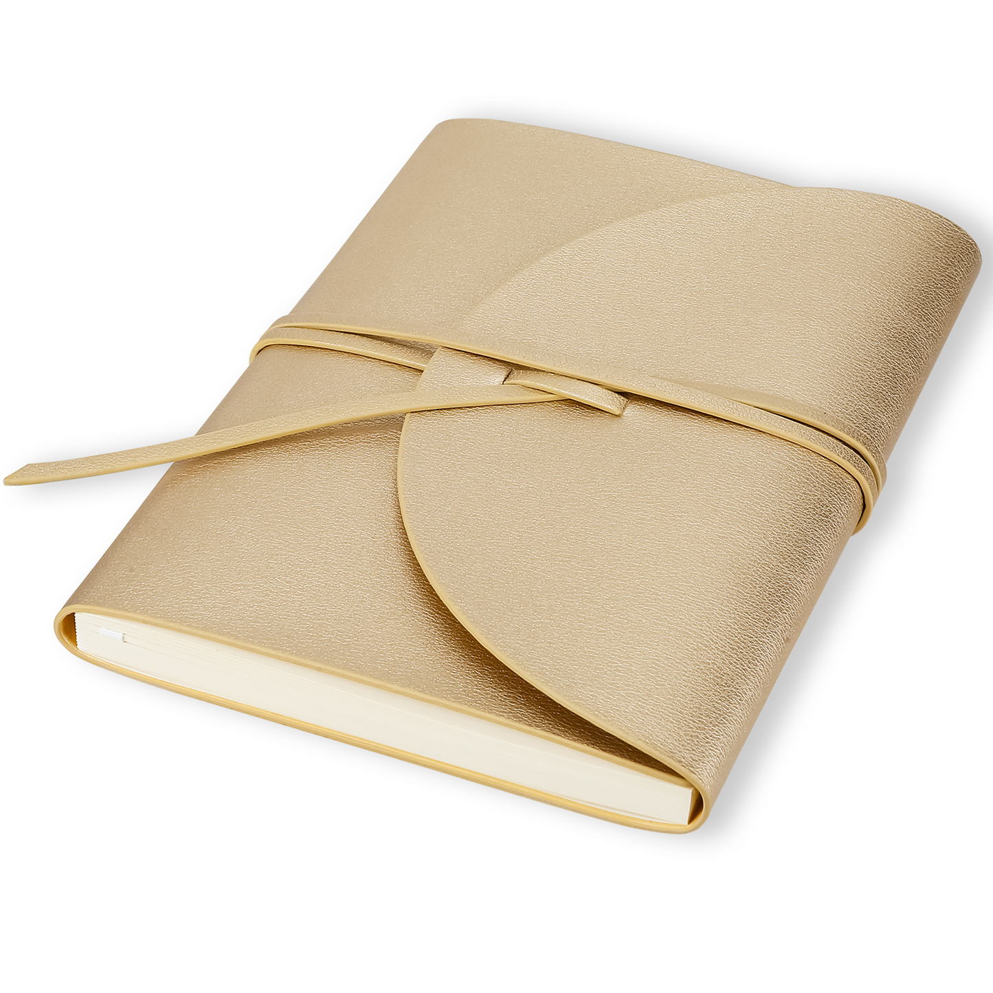 PELLA journal in trendy fashion colors with high-quality paper, compact design, flexy cover, and ethical leather by Victoria's Journals. Perfect for on-the-go. Victoria's Journals Gold Colour