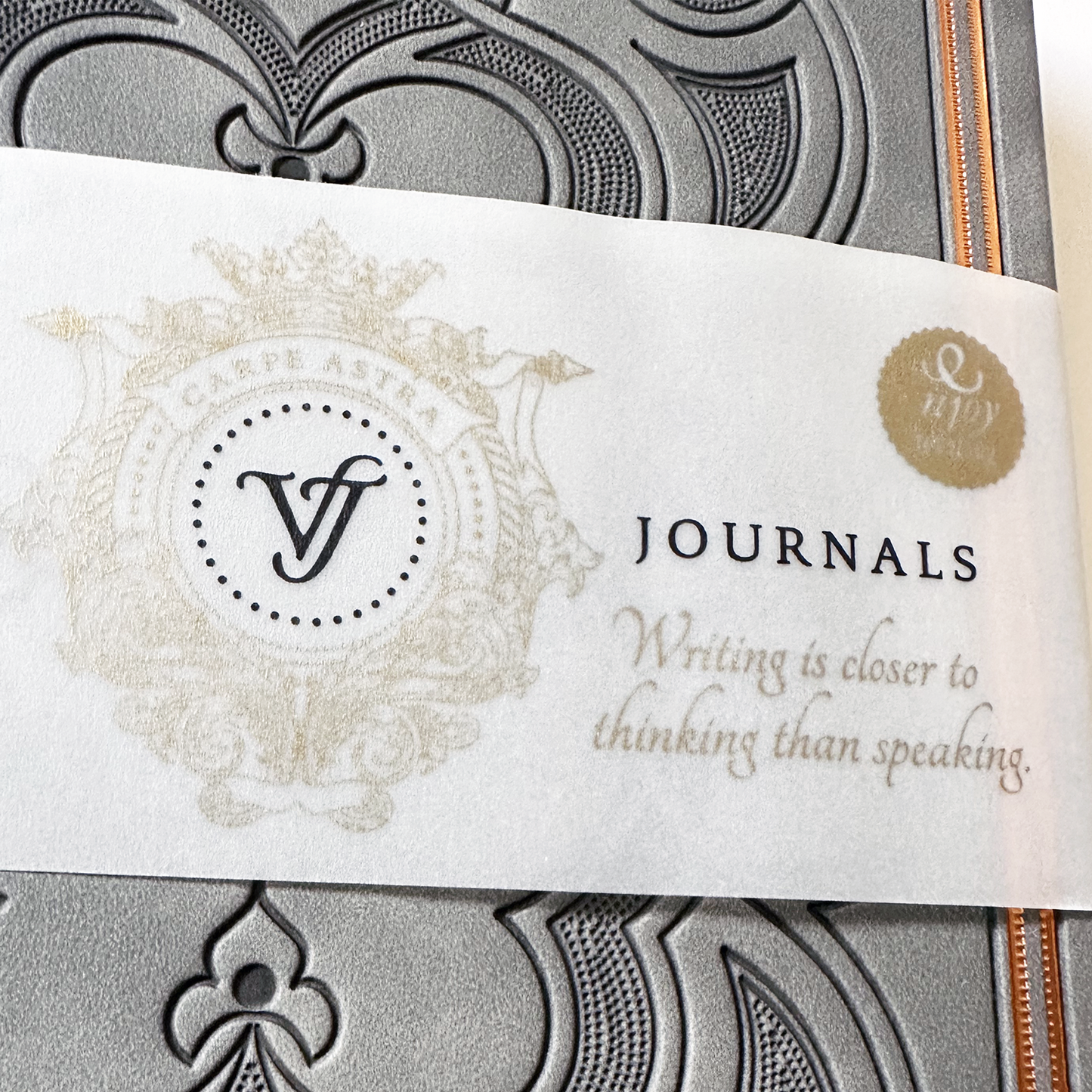 Antique Vintage Grey Diary – 320-Page Vegan Leather Journal
