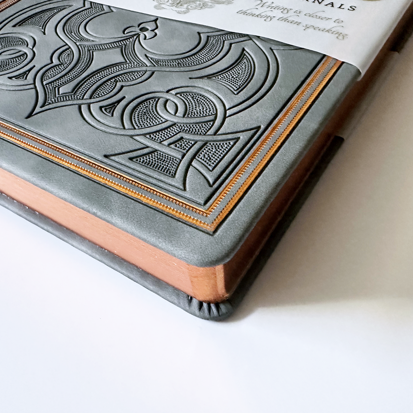 Antique Vintage Grey Diary – 320-Page Vegan Leather Journal