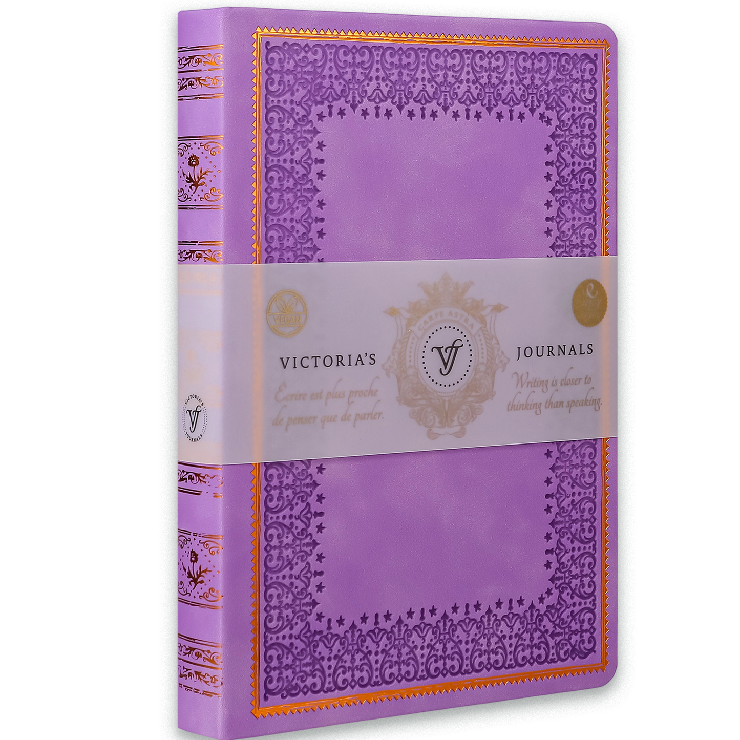 Antique Vintage Lilac Diary – 320-Page Vegan Leather Journal