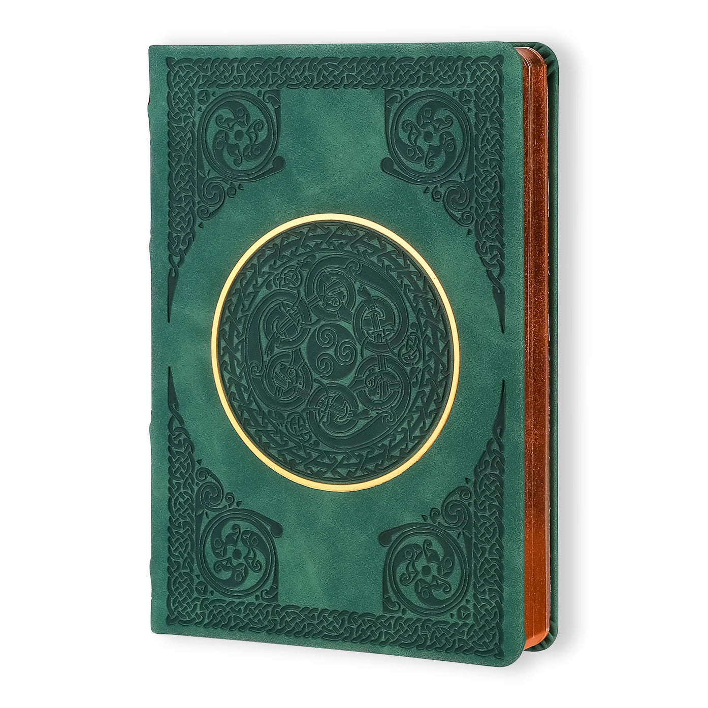 Vintage Renaissance Celtic Green Diary – Vegan Leather, 256 Pages