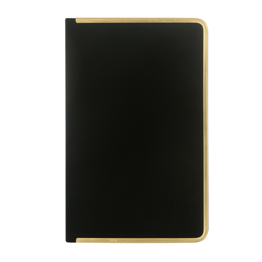 Monaco Undated Diary Personal Planner SUEDE Cover (Black)
