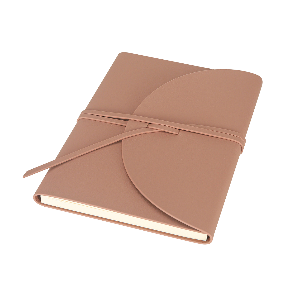 PELLA Dotted Bullet Journal, Flexy Leatherette Cover, 192pages, 80 gsm Cream Paper (Burnt Rose)