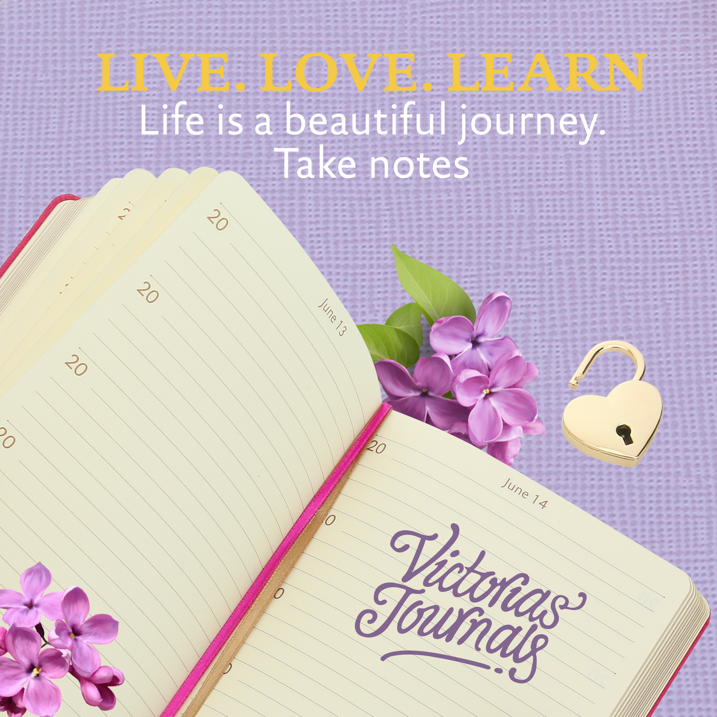 5 Year Diary for Women and Girls: Five-Year Happiness, Memory and Daily Journal with Heart Lock - 4.7x6.5", 394pages (Lilac)