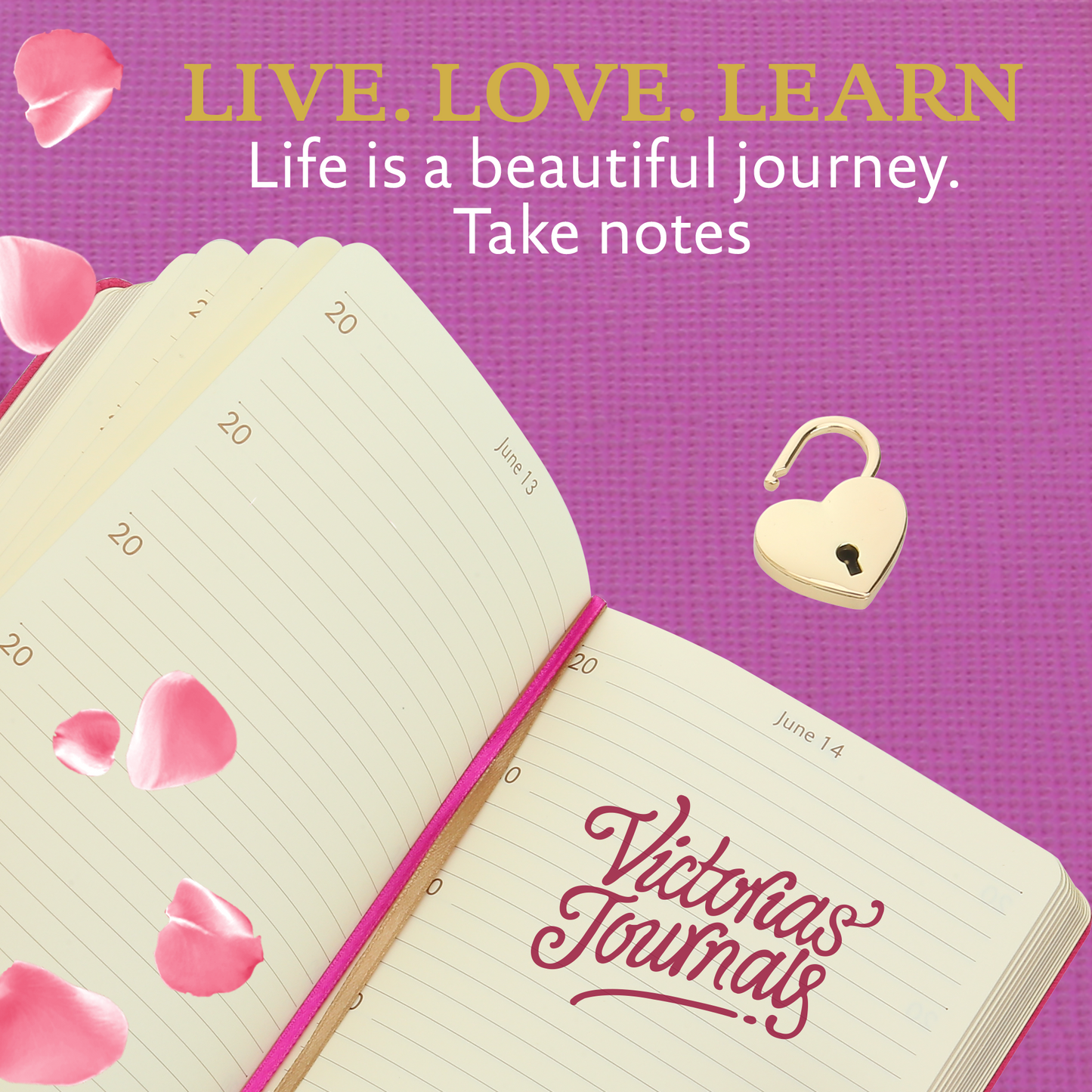 5 Year Diary for Women and Girls: Five-Year Happiness, Memory and Daily Journal with Heart Lock - 4.7x6.5", 394pages (Purple)