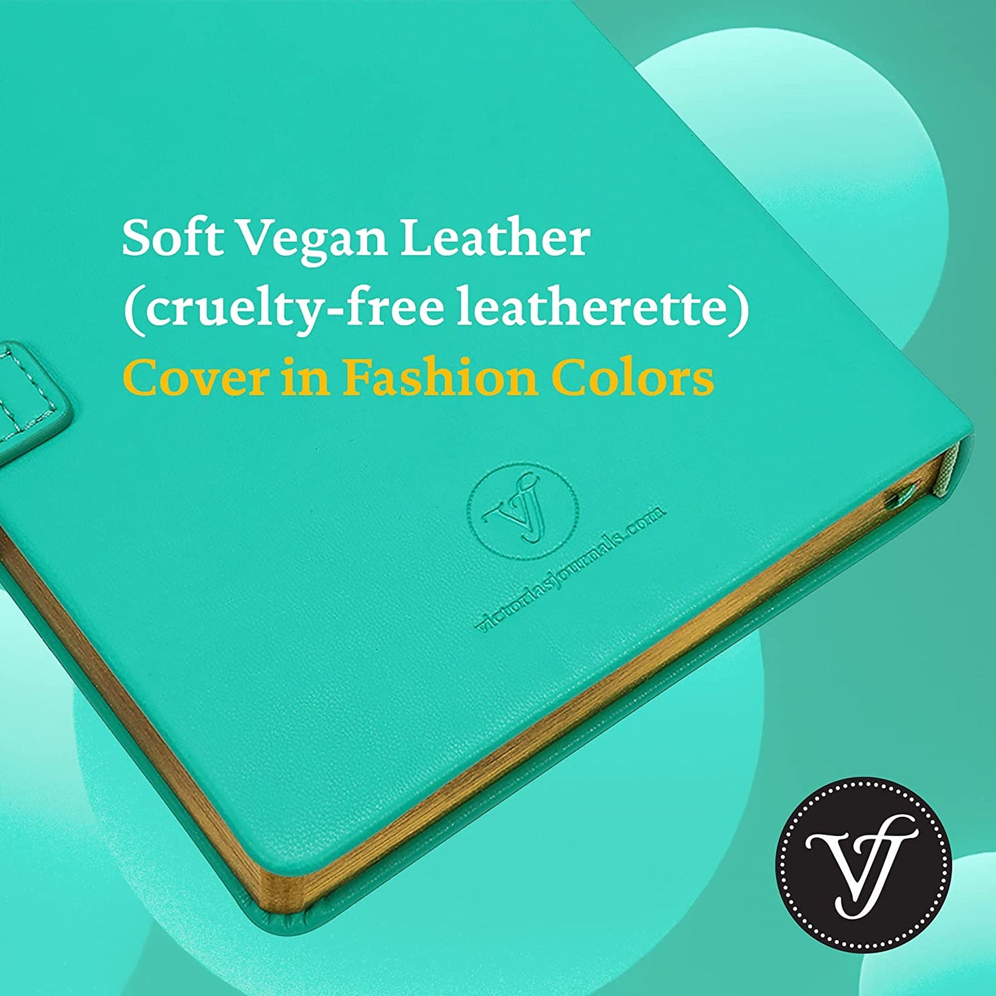 Heart-Lock Journal – Mint Green Vegan Leather, 320 Pages