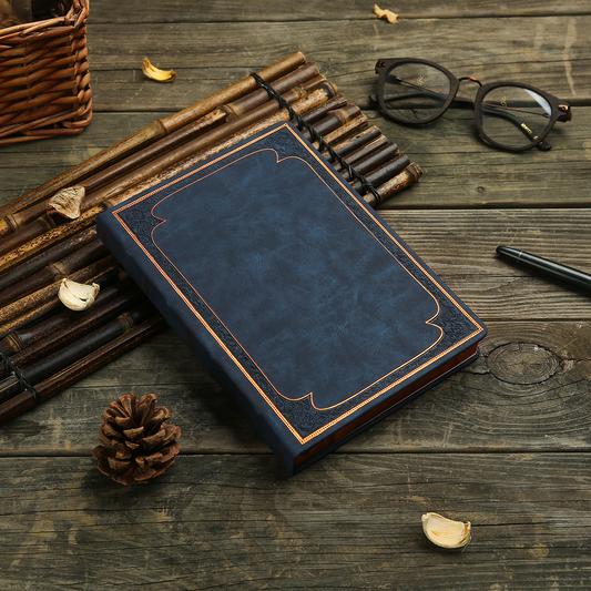 Antique Vintage Navy Diary – 320-Page Vegan Leather Journal