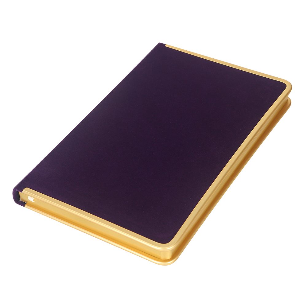 Monaco Undated Diary Personal Planner SUEDE Cover (Purple)