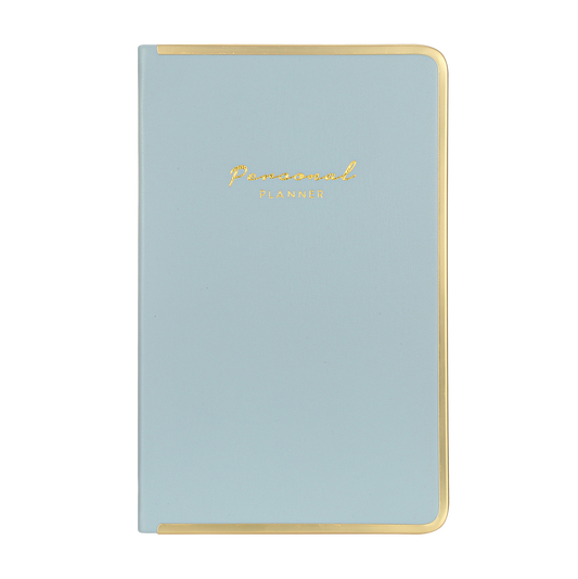 Monaco Undated Diary Personal Planner Vegan Cover (Sky Blue)