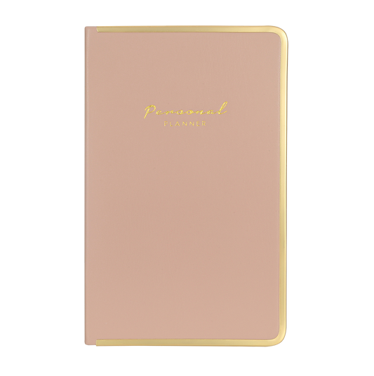 Monaco Undated Diary Personal Planner Vegan Cover (Burnt Rose)