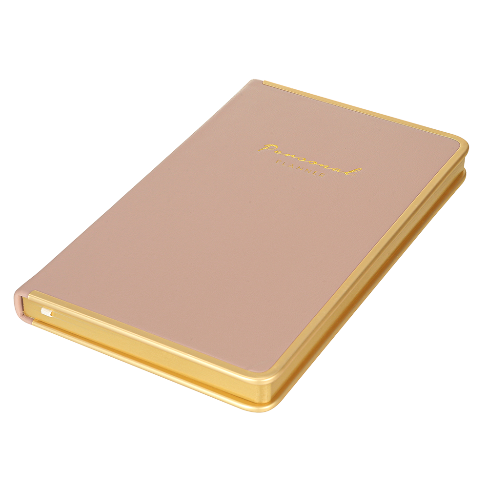 Monaco Undated Diary Personal Planner Vegan Cover (Burnt Rose)