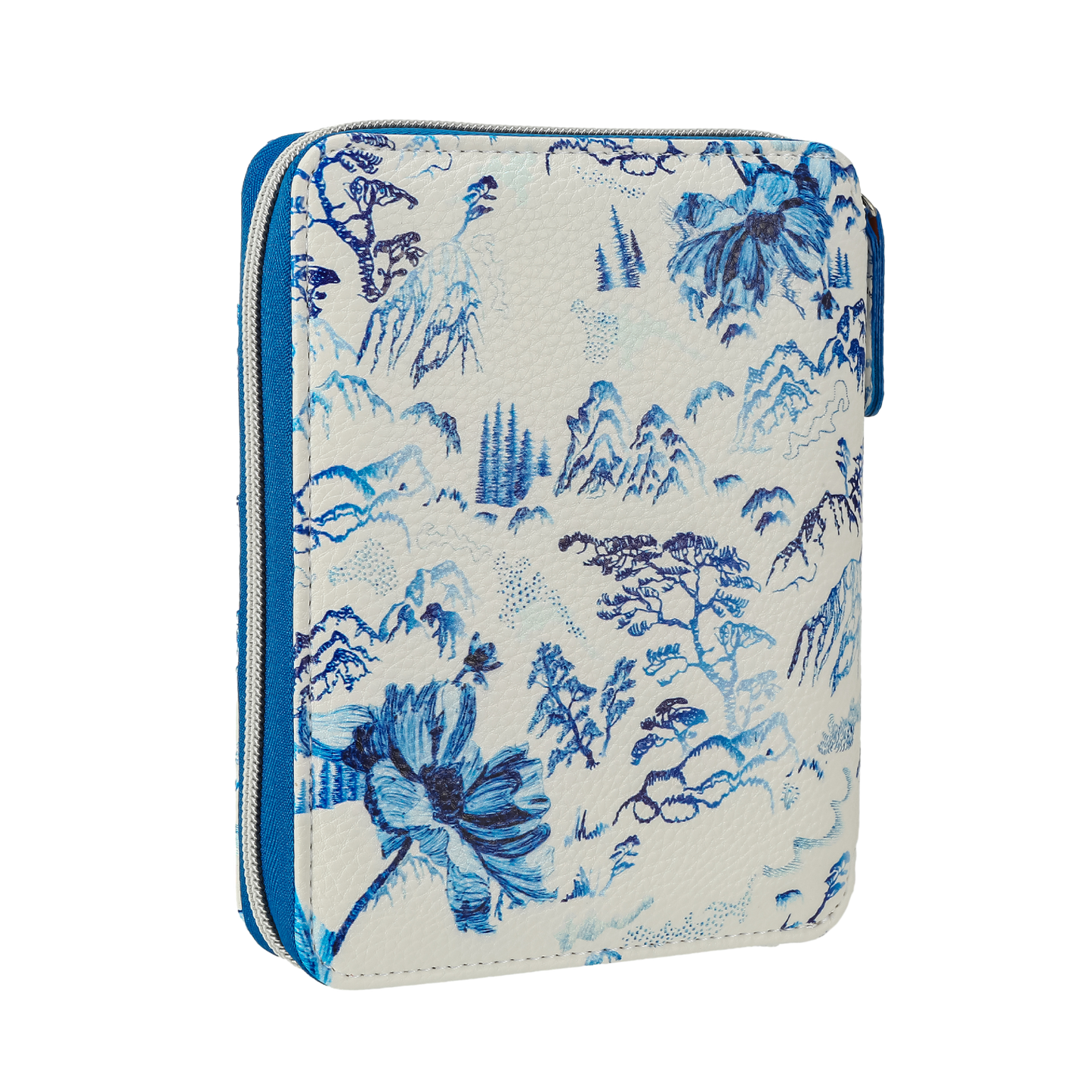 Zippered Vegan Leather Portfolio Diary (Delftware)