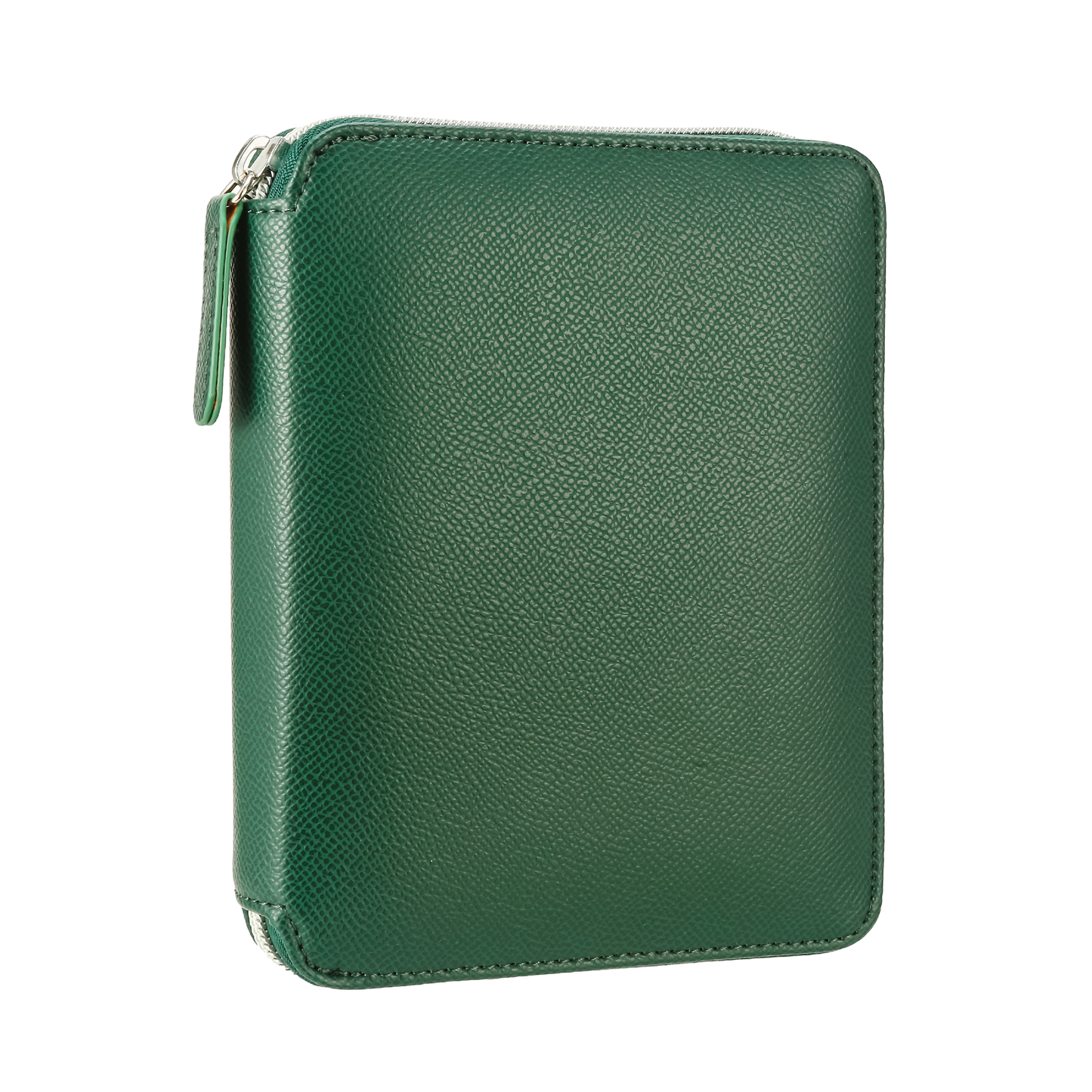 Zippered Vegan Leather Portfolio Notebook / Diary (Moss)