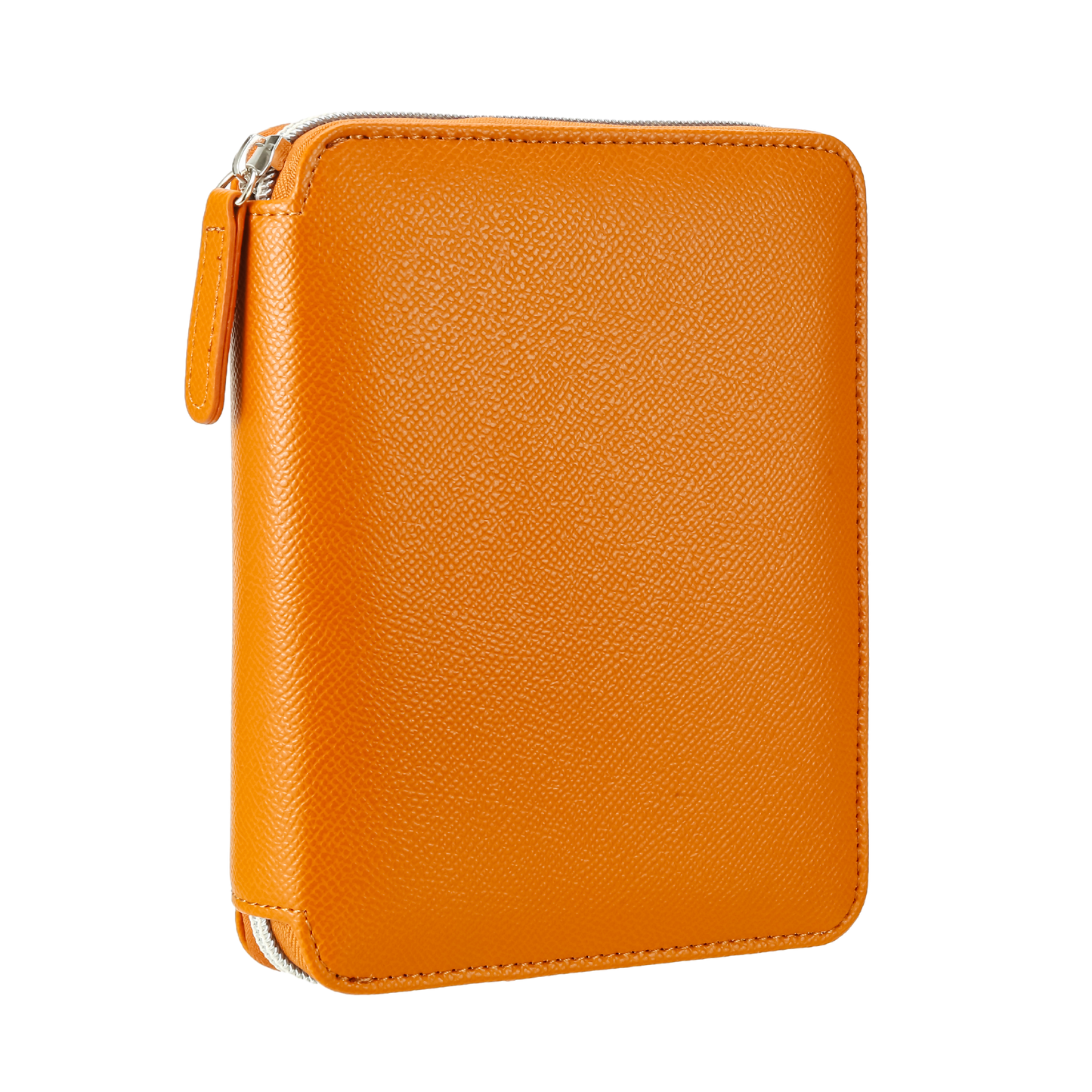 Zippered Vegan Leather Portfolio Notebook / Diary (Tan)