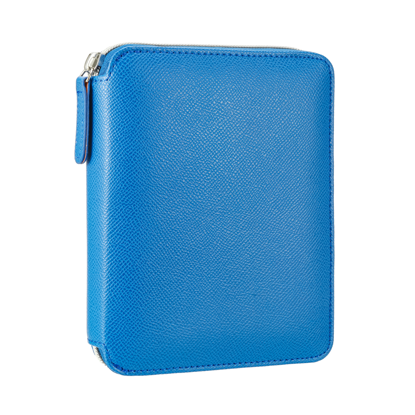 Zippered Vegan Leather Portfolio Notebook / Diary (Azure)