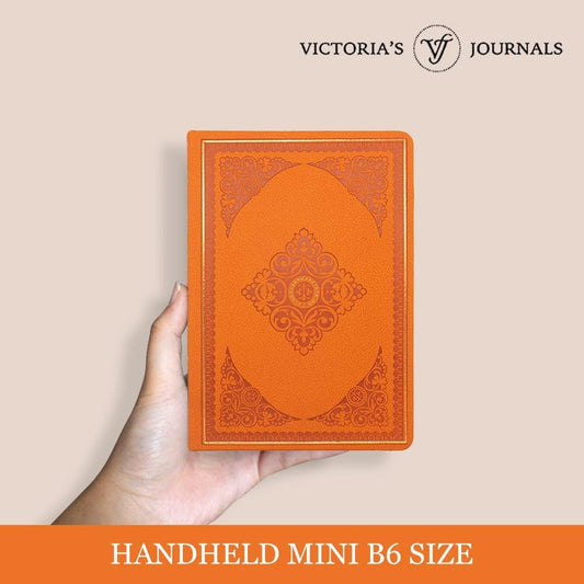 Vintage Renaissance Orange Diary – Vegan Leather, 256 Pages