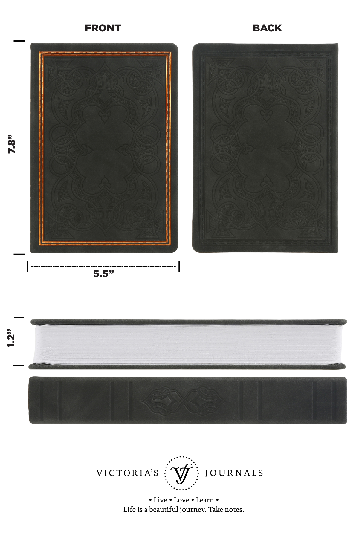 Sketchbook Antique Style Victoria's Journals (Black)