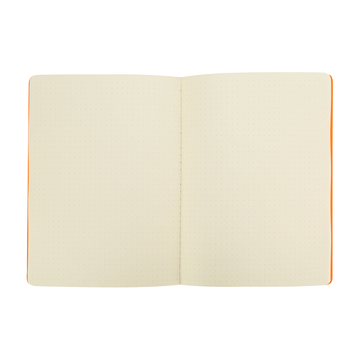 Victoria's Journals Neon Dotted Bullet Journal, Flexy Leatherette Cover, 96pages, 80 gsm (Neon Orange)