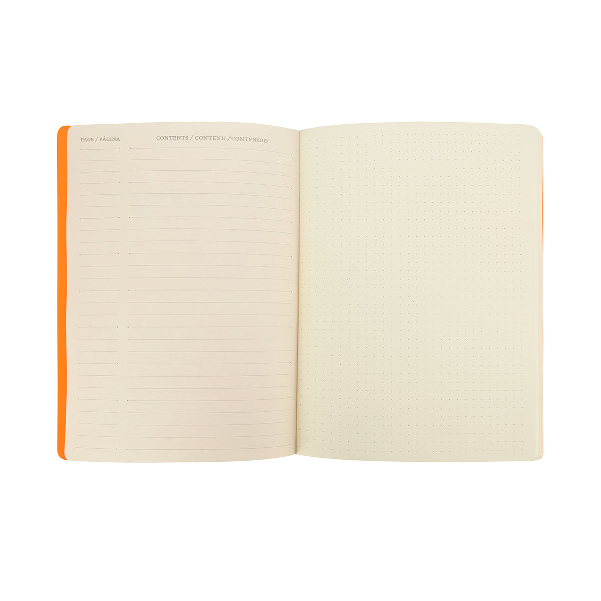 Victoria's Journals Neon Dotted Bullet Journal, Flexy Leatherette Cover, 96pages, 80 gsm (Neon Orange)