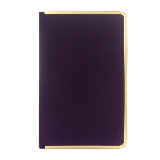 Monaco Undated Diary Personal Planner SUEDE Cover (Purple)