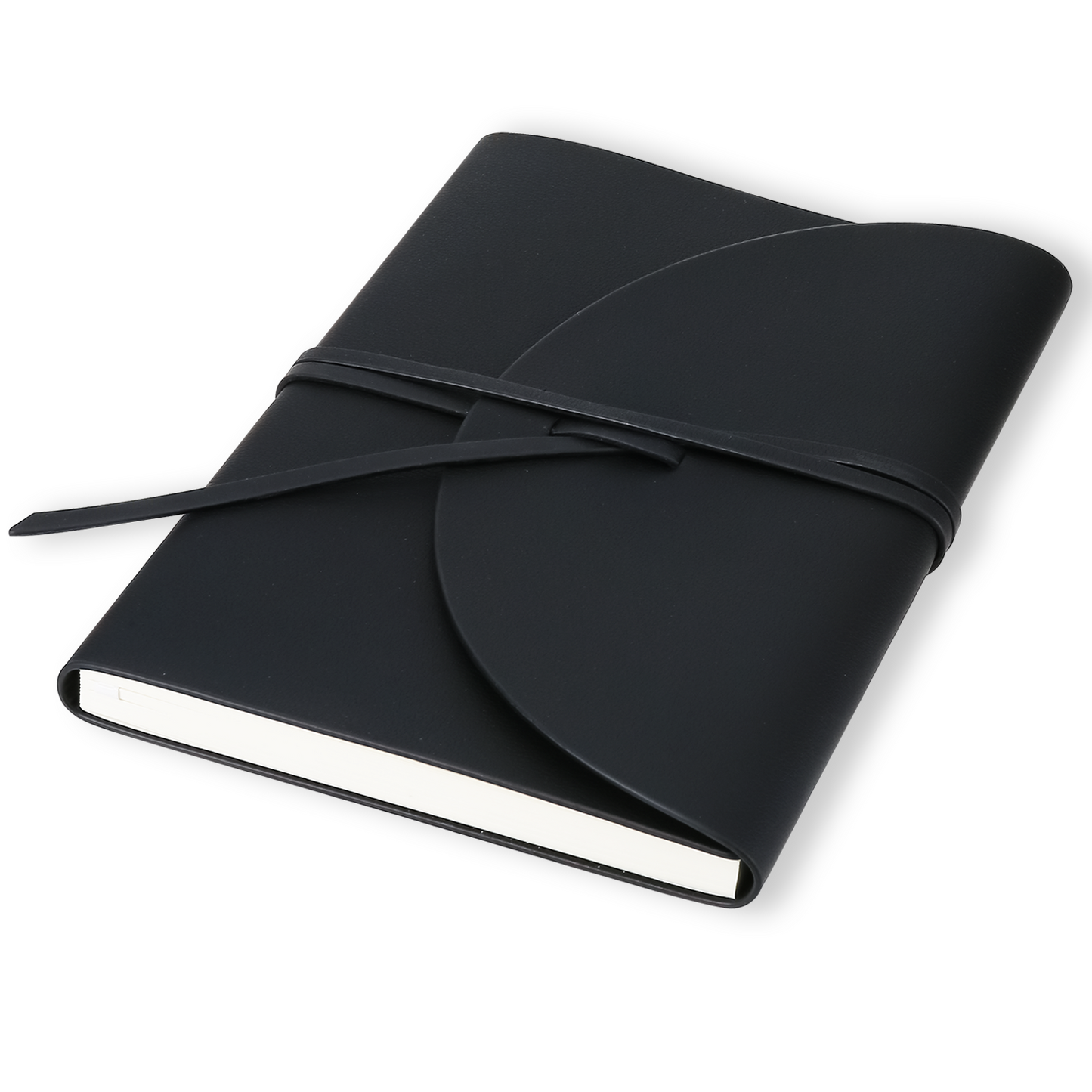 Pella Firenze Flexy Black Vegan Leather Journal – 192-Page Classic