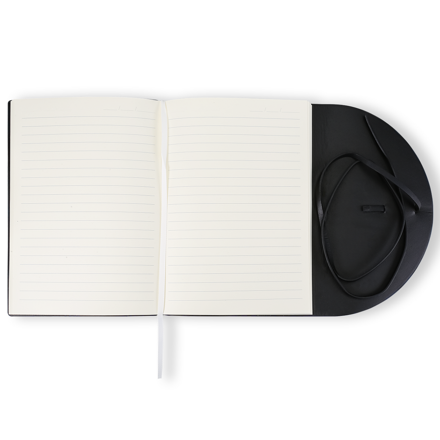 Pella Firenze Flexy Black Vegan Leather Journal – 192-Page Classic