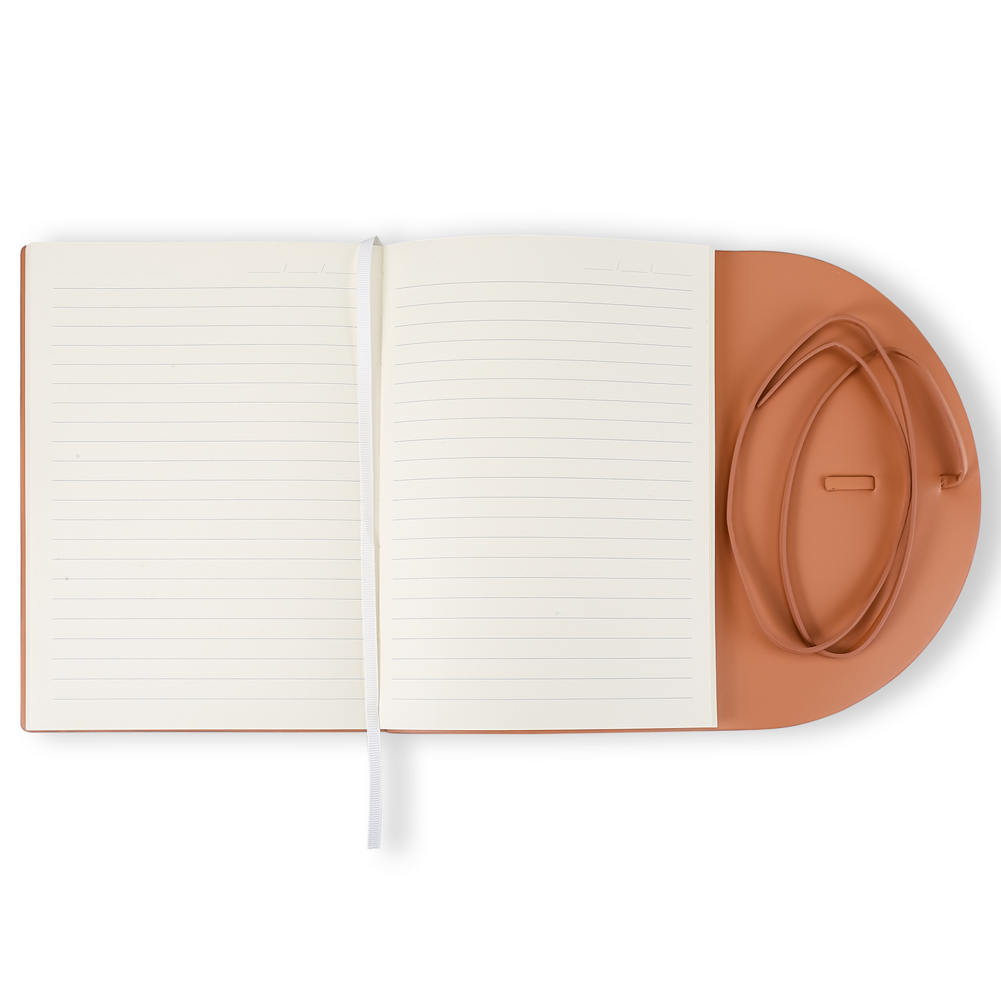 PELLA journal in trendy fashion colors with high-quality paper, compact design, flexy cover, and ethical leather by Victoria's Journals. Perfect for on-the-go. Victoria's Journals Burnt Rose Colour 