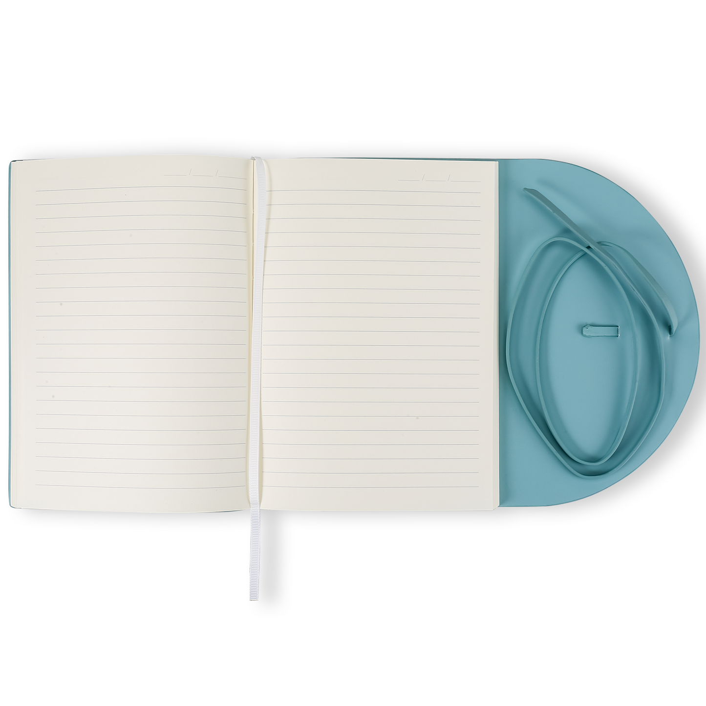 Pella Firenze Flexy Aqua-Blue Vegan Leather Journal – 192-Page Classic