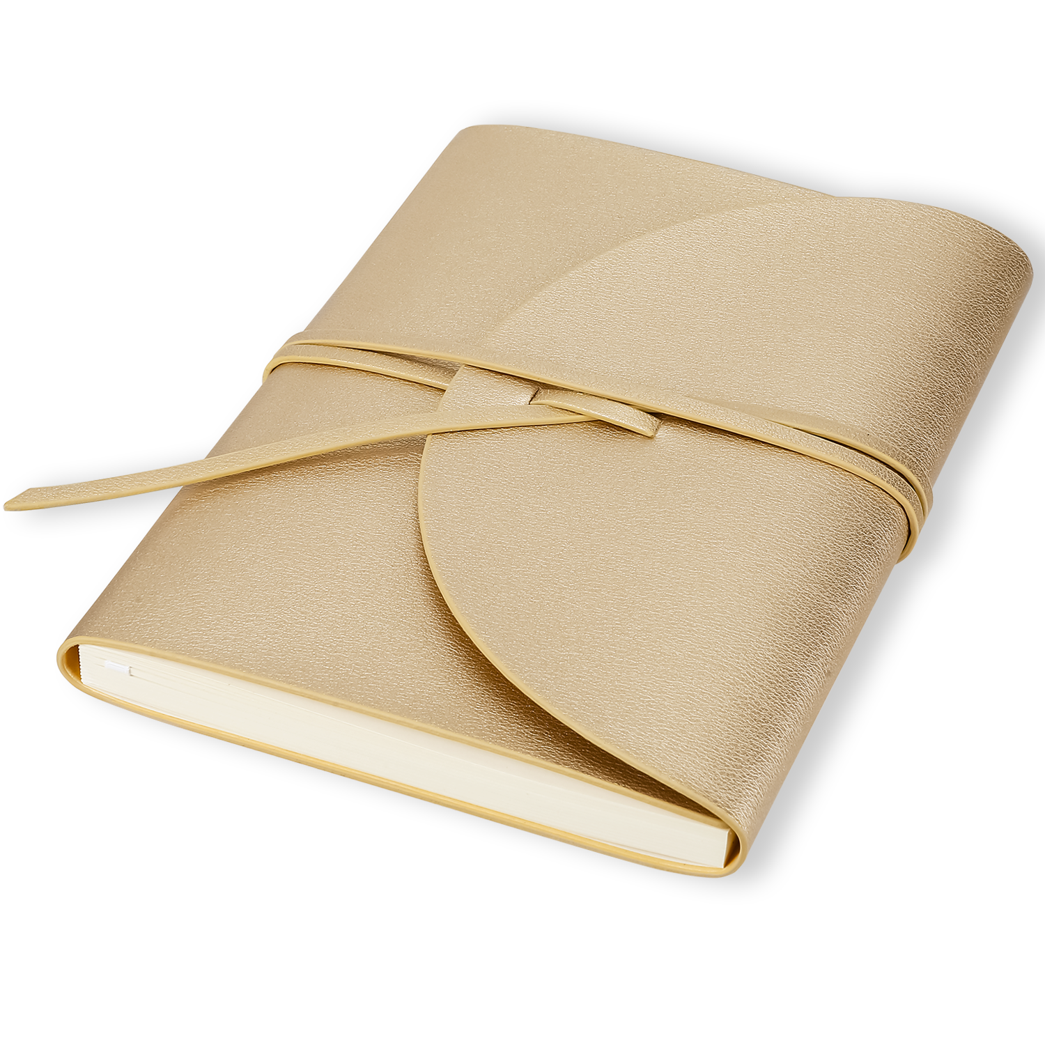 PELLA journal in trendy fashion colors with high-quality paper, compact design, flexy cover, and ethical leather by Victoria's Journals. Perfect for on-the-go. Victoria's Journals Gold Colour 