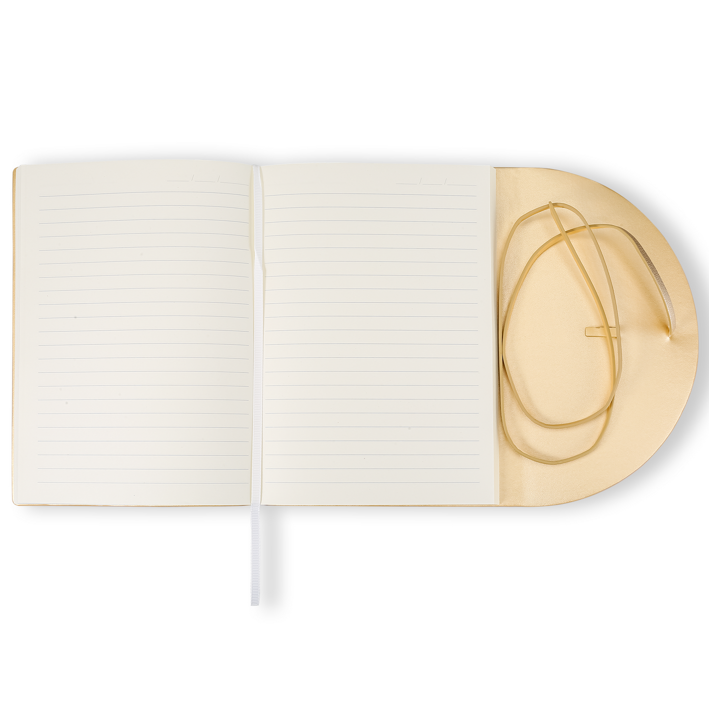 Pella Firenze Diary / Journal, Flexy Vegan Cover (Gold)