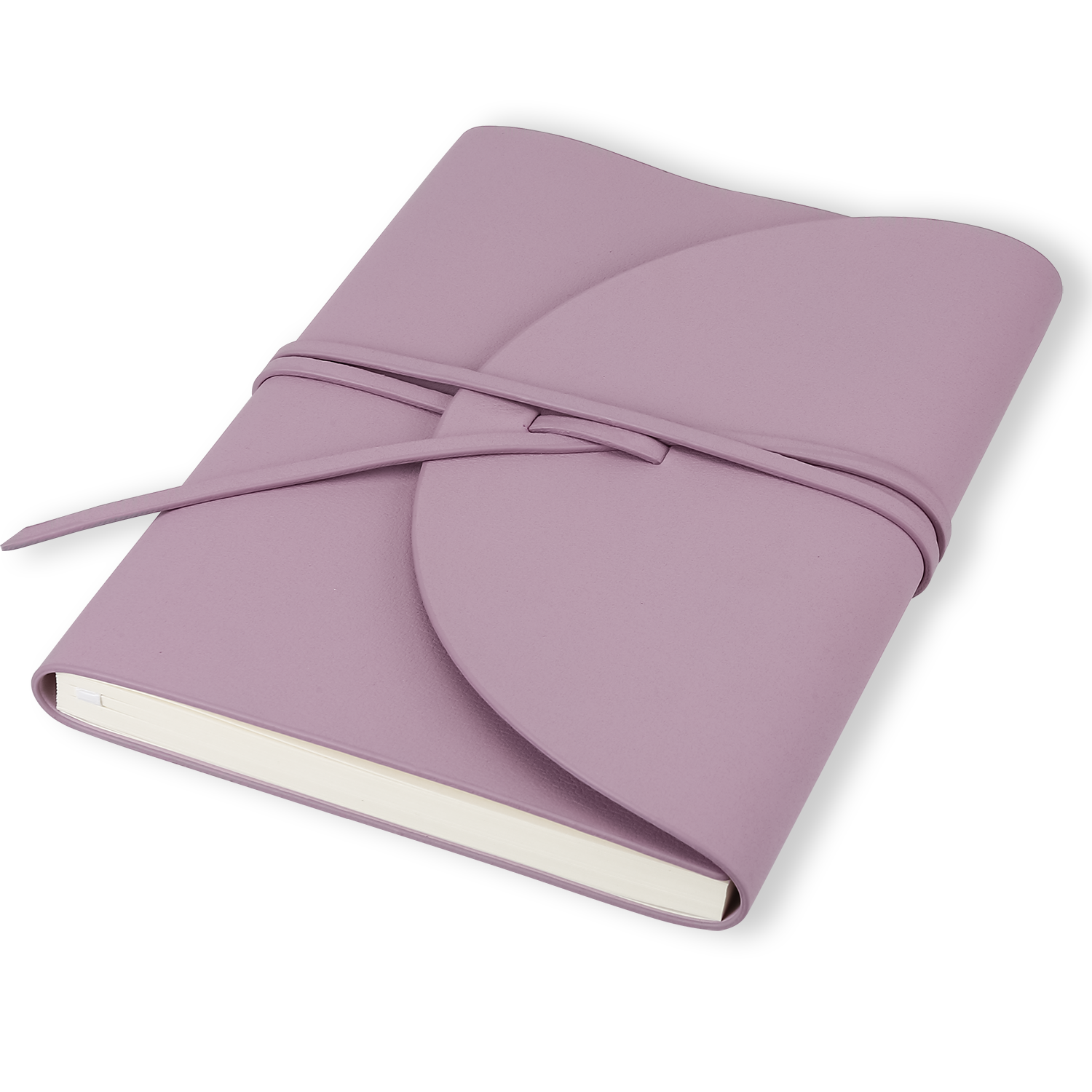 PELLA journal in trendy fashion colors with high-quality paper, compact design, flexy cover, and ethical leather by Victoria's Journals. Perfect for on-the-go. Victoria's Journals Lilac Colour 