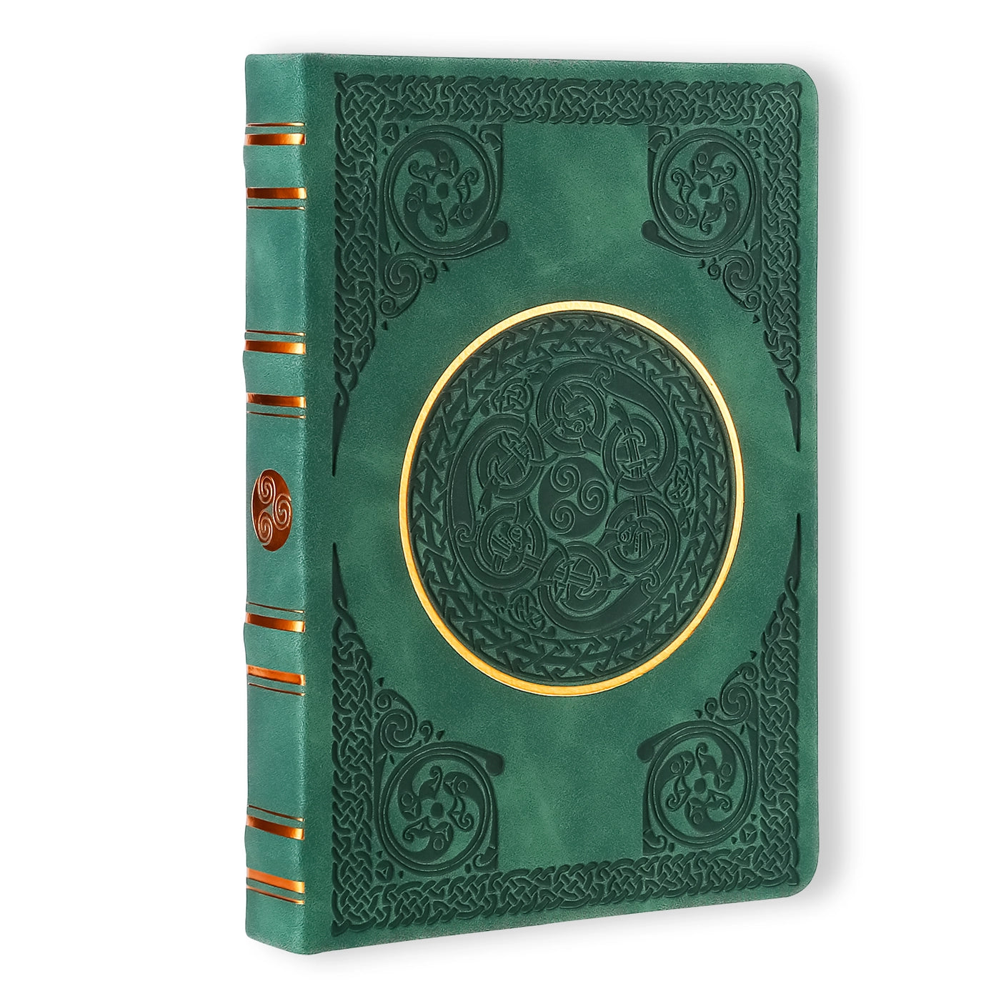 Vintage Renaissance Celtic Green Diary – Vegan Leather, 256 Pages