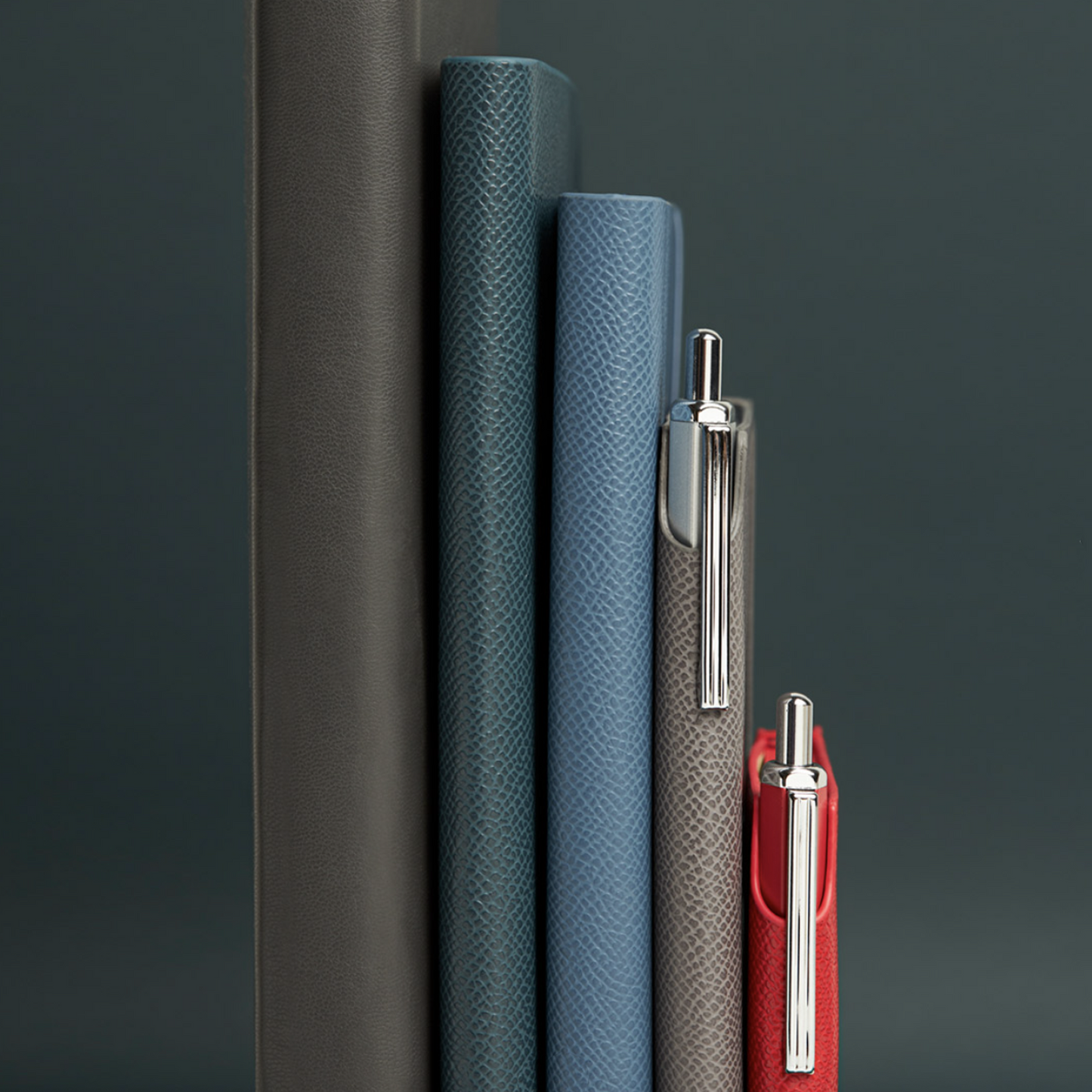 2026 Kuka Daily Planner — Black Vegan Leather with Pen Loop & Elastic (5.5" × 8", Bilingual, One-Day-Per-Page)