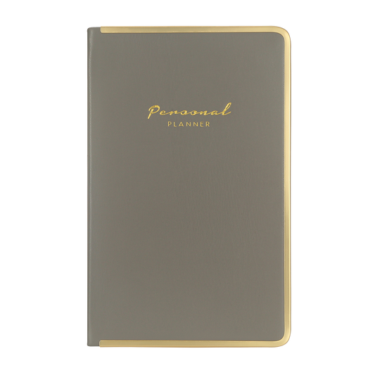 Monaco Undated Diary Personal Planner Vegan Cover (Gray)