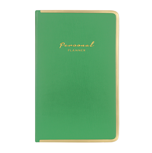 Monaco Undated Diary Personal Planner Vegan Cover (Green)