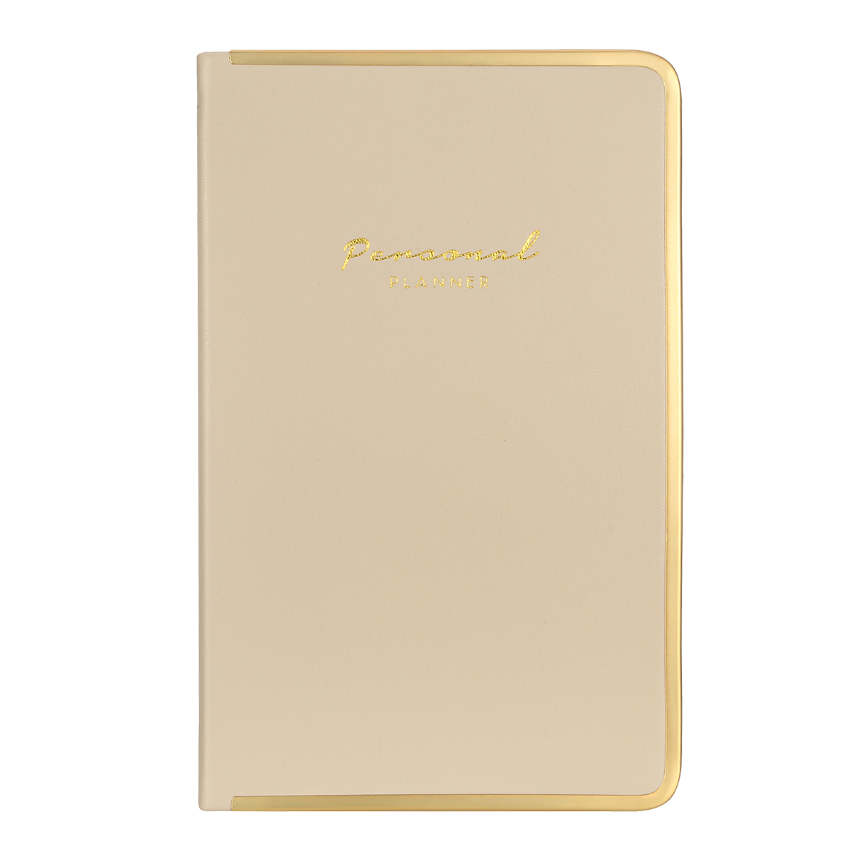 Monaco Undated Diary Personal Planner Vegan Cover (Beige)