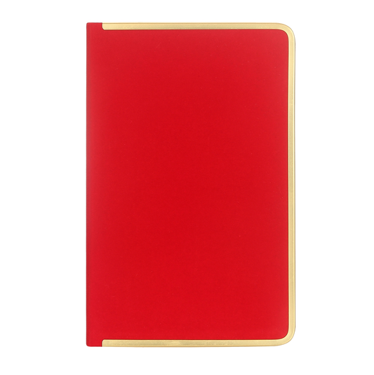 Monaco Undated Diary Personal Planner SUEDE Cover (Red)
