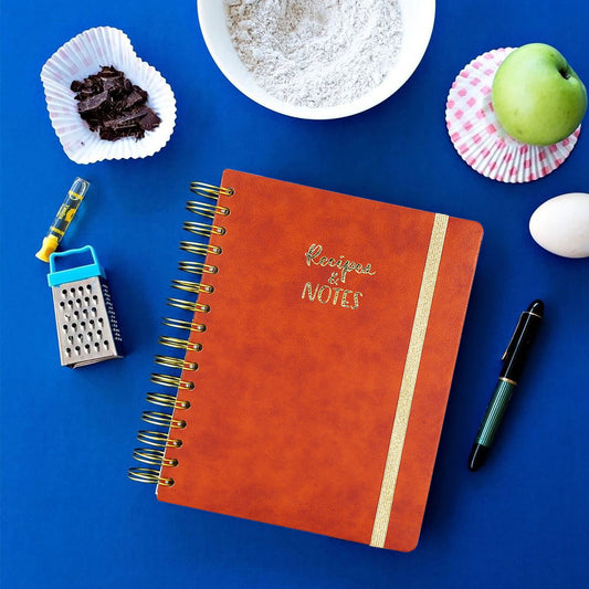 Recipes & Notes, Planner For Your Recipes 7.3x8.5"(Brown)