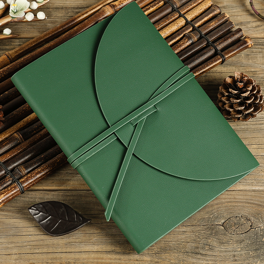 Pella Firenze Flexy Forest Green Vegan Leather Journal – 192-Page Classic