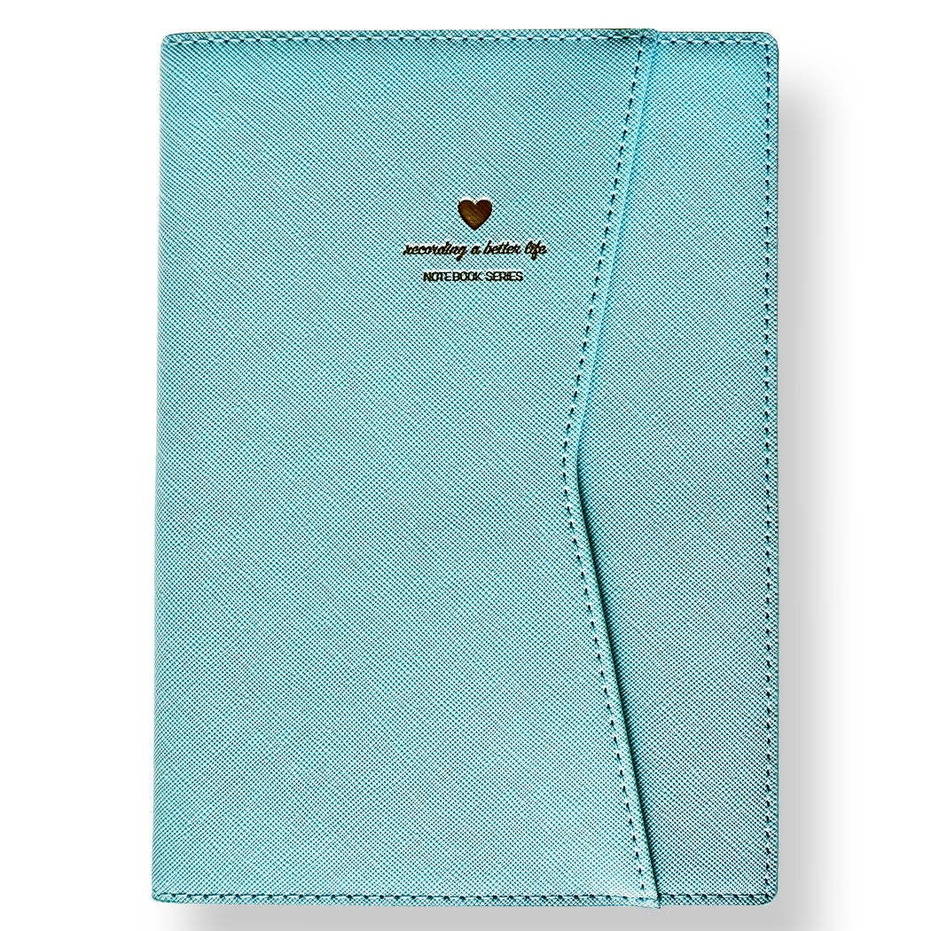 LIFE Leatherette Fashion Journal with Sleeve Cover (Blue)